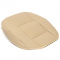 PU Leather Beige Car Front Seat Cushion Cover Chair Protector Mat Universal