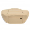 PU Leather Beige Car Front Seat Cushion Cover Chair Protector Mat Universal