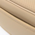 PU Leather Beige Car Front Seat Cushion Cover Chair Protector Mat Universal