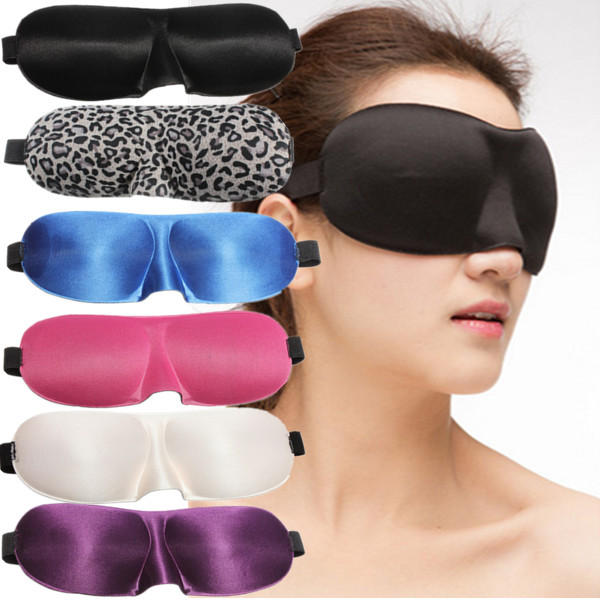 Silk Foam 3D Eye Mask Shade Comfort Winker Patches Blinder Shield Travel Sleeping Aid