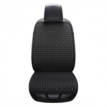 Universal Front Car Seat Cushion Cover Breathable Flax Protector Cushion Anti-slip