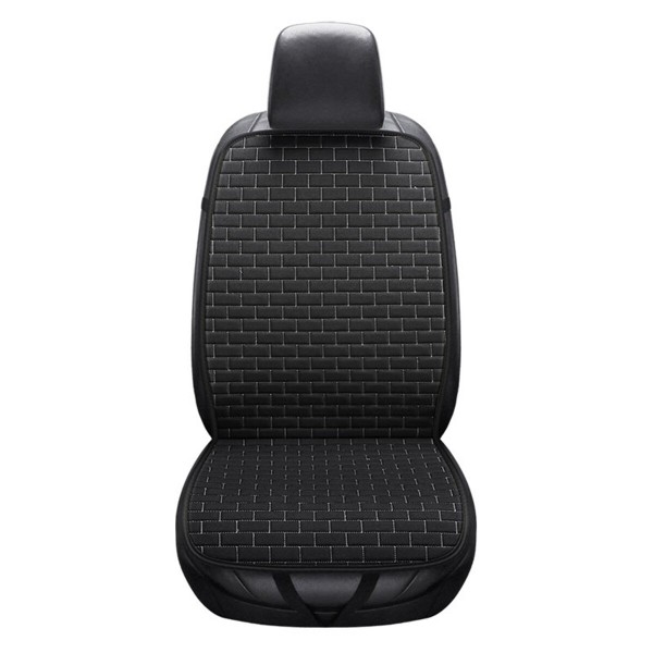 Universal Front Car Seat Cushion Cover Breathable Flax Protector Cushion Anti-slip