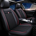 Universal Full Car Seat Cover Mat Ice Silk Cooling PU Leather Breathable Cushion Pad