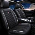 Universal Full Car Seat Cover Mat Ice Silk Cooling PU Leather Breathable Cushion Pad
