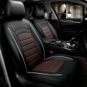 Universal PU Leather Auto Car Seat Covers Front Rear Cushion Full Pad Protector
