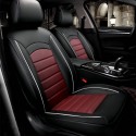 Universal PU Leather Auto Car Seat Covers Front Rear Cushion Full Pad Protector