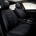 Universal PU Leather Car Auto Front Seat Cushion Pad Cover Protector Mat Black