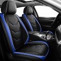 Universal PU Leather Car Auto Front Seat Cushion Pad Cover Protector Mat Black