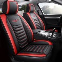 Universal PU Leather Car Front Seat Cushion Cover Non-slip Protector Mat Black