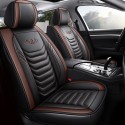 Universal PU Leather Car Front Seat Cushion Cover Non-slip Protector Mat Black