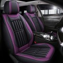 Universal PU Leather Car Front Seat Cushion Cover Non-slip Protector Mat Black