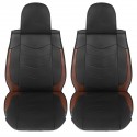 Wear Proof PU Leather Car Seat Cover Cushion 5-Seat Front Rear Pillows13Pcs kit