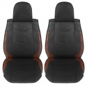 Wear Proof PU Leather Car Seat Cover Cushion 5-Seat Front Rear Pillows13Pcs kit