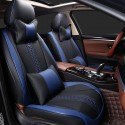 Wear-Resistant Leather Universal 5 Seat Car Seat Covers Cushion Set 3D Full Surround Design