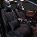 Wear-Resistant Leather Universal 5 Seat Car Seat Covers Cushion Set 3D Full Surround Design