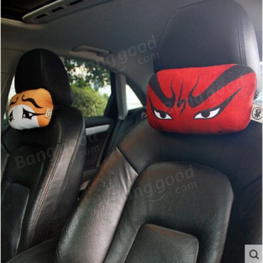 Chinese Facial Makeup Head Rest Car Front Seat Head Rest Pillow