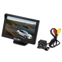 Set 5 Inch Car Display Screen and 8 LED Night Vision Reversing Camera