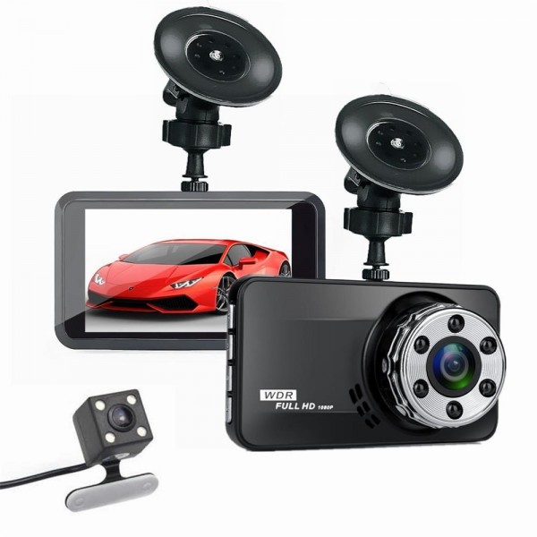 1080P 12 Million Night Vision G Sensor Loop Recorder USB Car DVR Camera