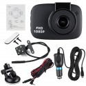 4'' Dual Lens Camera 170° HD 1080P Car DVR Vehicle Video Night Vision G-Sensor