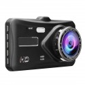 4 Inch 1080P HD Car Dual Lens Front + Rear Car Dash Cam DVR Camera Recorder Touch Screen