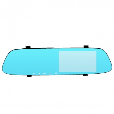 4.3 Inch 1080P HD Car DVR Rearview Mirror Dash Camera Dual Lens Recorder Monitor 170 Degree