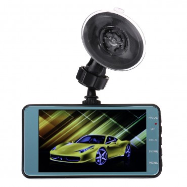 4inch 170° View 1080P HD Dual Lens Car DVR G-sensor Dash Cam Video Recorder Camera