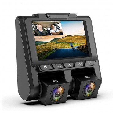 A1 3 Inch IPS 1080P 30 fps Dual Lens Driving Recorder Car DVR Camera