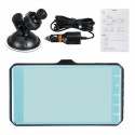 Dash Cam Dual Lens Car DVR Full HD 1080P 4''Screen IPS With Backup Rear Camera