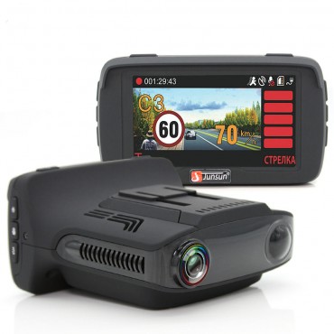 L2 Ambarella A7 Car DVR Camera GPS 3 in 1 LDWS Video Recorder Russian Language