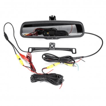 Master Tailgaters Car Rear View Mirror with 4.3inch LCD Screen + 170° Backup Camera