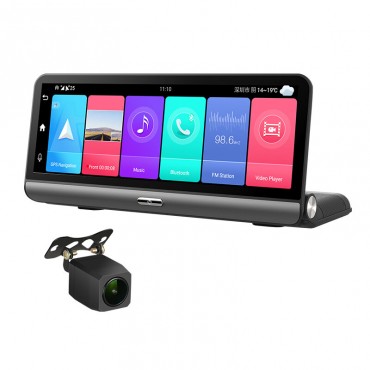 P03 HD1080P 8Inch Dashboard Car DVR Camera 2+32G 4G Android 8.1 ADAS Auto Video Recorder WIFI GPS Navigator