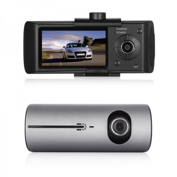 X3000 R300 2.7Inch HD 1080P Car DVR Dual Lens 140 Degree Camera Dash Cam Parking Monitor Rear View Video Recorder with GPS