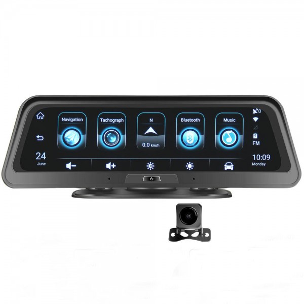 android E98 10 Inch Car DVR 4G ADAS Dash Camera Rearview Mirror Camera GPS WiFi Parking Monitor Recorder