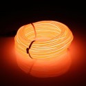 10M DC3V Car EL Wire Neon Light LED Flexible Soft Tube Rope Strip Lamp Car Decoration Lighting with Battery Case