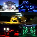 12V 5050 bluetooth 4+24 Key Remote Control Universal 160 LED RGB Rock Lights Kit Waterproof Music Car Pickup Truck