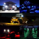 2PCS LED Colorful Atmosphere Light Car Modification Bottom Chassis Ship Deck Lamp For Jeep