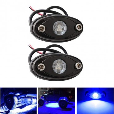 2PCS LED Colorful Atmosphere Light Car Modification Bottom Chassis Ship Deck Lamp For Jeep