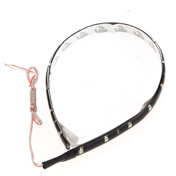 30cm 15 SMD LED Flexible Strip Light Car Van 12V New