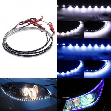 335 60CM 30SMD Car Side Emitting Eyebrow Glow Flexible LED Strip Light Waterproof