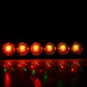 4Pcs Car Interior Colorful 24LED Atmosphere Ambient Starry Lamps Car Foot Emergency Lights USB Voice Remote Control 12V