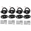 4Pcs LED Deck Bottom Lights Atmosphere Decoration Lamps Offroad Car Truck Boat Camper SUV 6000K Waterproof