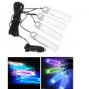 4in1 LED Car Charge Interior Decoration Floor Dash Decorative Lights