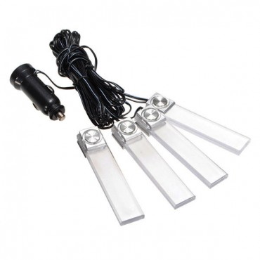 4in1 LED Car Charge Interior Decoration Floor Dash Decorative Lights