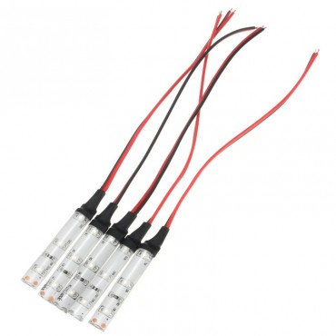 5pcs IP65 DC12V 3528 SMD Red Green Blue White 3LED Strip Lights