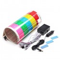 90 x 25cm Sound Rhythm Activated Car Sticker LED EL Sheet Music Light Colorful Flash