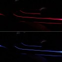 Car Interior Atmosphere Multi-colorful LED Light 3 Light Strips Modification App Control for Tesla Model 3