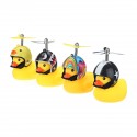 Car LED Decoration Light Little Yellow Duck Wearing Helmet Safety Warning Lights With Remote Control