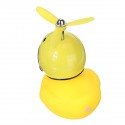 Car LED Decoration Light Little Yellow Duck Wearing Helmet Safety Warning Lights With Remote Control