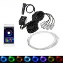 Car RGB LED Interior Colorful Atmospher Light Strip 360 Degree Adjusting Support APP Control