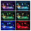 LED RGB Aquarium Light 18cm 16 Color RF Remote Control Waterproof Fish Tank Underwater Lamp